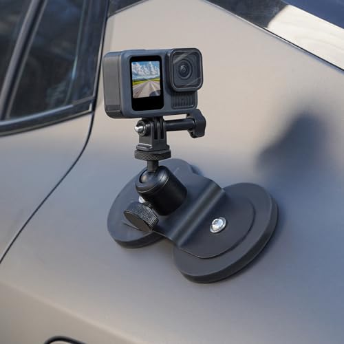 BRDRC Magnetic Car Mount for GoPro, Magnet Outside Camera Phone Holder Clip...