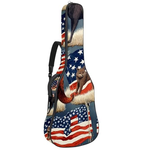 Sac pour guitare étanche 40/41/42 pouces avec imprimé drapeau américain