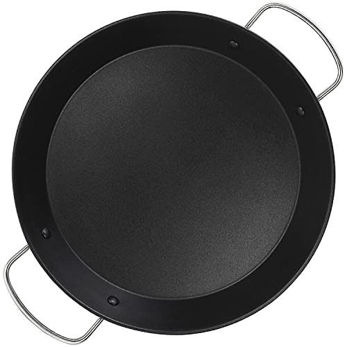 ALZA Basic   Paellera Valenciana de 32 cm, Acero Inoxidable 18/10, Todo Tipo de Cocinas, Inducción y Horno, Antiadherente Multicapa Libre de PFOA