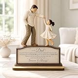 To my Dad Plaque, Will Always Be Your Little Girl Father Daughter Dancing 2-Layer Wooden Plaque, Gift For Dad from Daughter on Father's Day