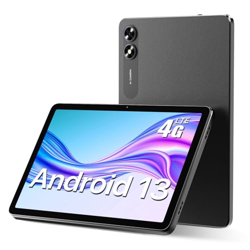 UMIDIGI G3 Tab 10.1 Inch Android 13, 2023 Cheap Tablet, 3+32GB-256GB, 6000mAh 8MP+8MP Camera, 1200 * 800HD Screen WiFi Tablets, Bluetooth 5.0, 4G Dual Card, Project A Screen/Face Unlock/OTG/GPS-Black