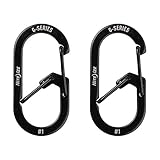 NITEIZE(ナイトアイズ)Gカラビナー #1 ブラック 2個入り 小