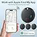 Air Tracker Tags Smart Tag, Air Tag Schlüsselfinder 4er, Bluetooth Tracker Kompatibel mit Apple Wo ist? APP(Nur iOS), Finde und behalte Deine Sachen im Blick:Schlüssel,Geldbörsen,Gepäck (Schwarz)