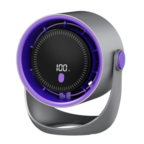 Ventilador De Circulação Ar USB Recarregável Portátil com Controle Preciso 100 Velocidades - Silencioso Parede for Acampamento E Cozinha