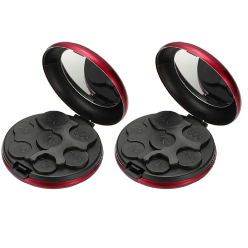 Organisateur de pièces PATIKIL en aluminium rouge pour voiture et poche x2