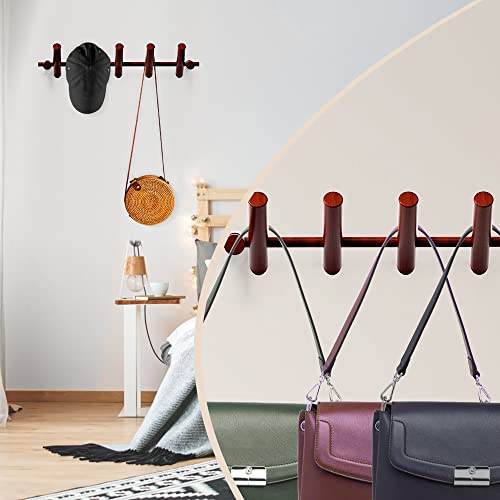 Fytofy Easy To Install Solid Modern Wood Hooks Hat Rack Bag Hooks Bothroom Hooks And Bedroom Wall Mountde With 5 Coat Hooks Hanger Towel And Key Hooks #TOP2