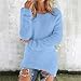 YCBMINGCAN Sale Damen Pullover Damen Schwarz Teddy Fleece Pullover Damen Grosse Grössen Fleecepullover Einfarbig winterpullover Warm Oberteil Casual Sweatshirt Thermo Shirt Damen