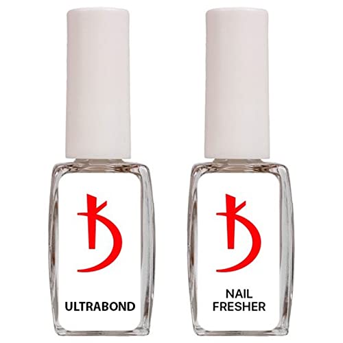 Kodi Professional Set 2In1 Ultrabond 12Ml. (0.4 Fl Oz) + Nail Fresher 12Ml. (0.4 Fl Oz) Kit Gel Led/Uv Nail Polish Coat Soak Off Original, 2 #TOP13