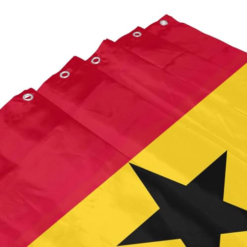 Rideau de douche Ghana en polyester 183x183 cm avec 12 œillets