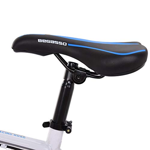 Complete Beach Cruiser Bike 26In Steel Road Street Bike For Men & Women, 700C Wheel Sport Racing Bikes 21 Speed Full Suspension Specializeds Race Princess City Commute Bicycles (White, One Size) #TOP7