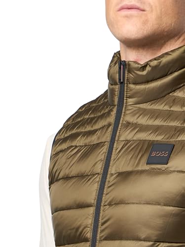 Image of BOSS Men's Lightweight Nylon Patch Logo Puffer Vest