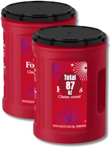 Folgres Classic Medium Roast Ground Coffee, Pack of 2, 43.5 Oz Each, Rich Smooth Ground Coffee for Home, Office & Everyday Brewing - 1