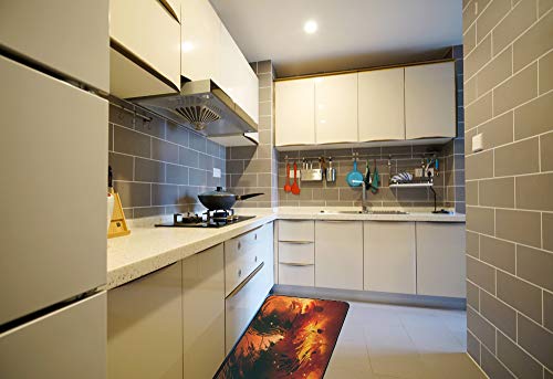Tapis de cuisine antidérapant lavable en polyester Couleur 1