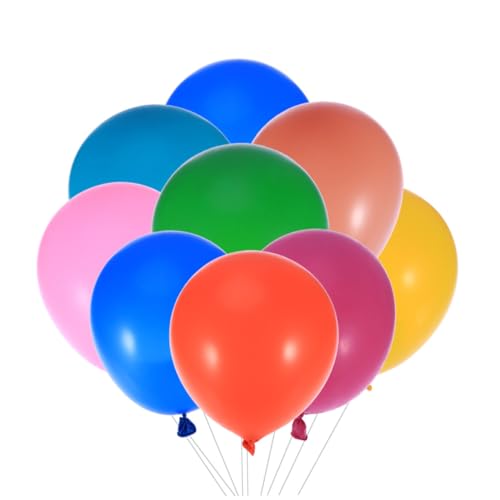 DEARMAMY 18 piezas Globos Redondos de Látex de Mezcla de Colores para Decoración de Bodas y Fiestas Infantiles Paquete