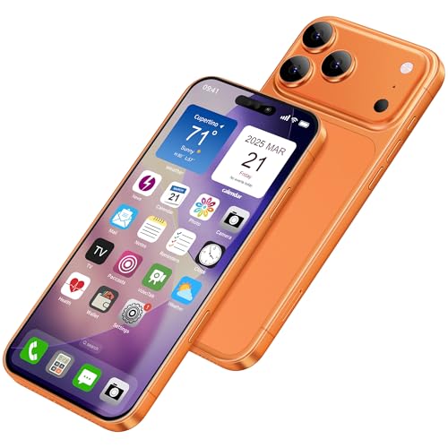 Anzeige gefälschte Spielzeug Telefon Handy Metallic-Modell Nicht funktionierende Replik 1:1 Telefon für Phone 17 Pro gefälschte Spielzeug Handy 17Pro Orange Farbbildschirm