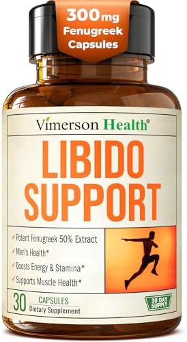 Fenugreek Supplement for Libido Support, 10 in 1 Performance Blend with Niacin, Zinc & Caffeine for All-Day Energy – Testosterone Supplement for Men w/ Tongkat Ali, Horny Goat Weed & Tribulus