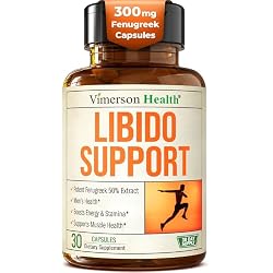 Fenugreek Supplement for Libido Support, 10 in 1 Performance Blend with Niacin, Zinc & Caffeine for All-Day Energy – Testosterone Supplement for Men w/ Tongkat Ali, Horny Goat Weed & Tribulus