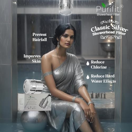 Image of Purifit Shower Filter For BathroPurifit Shower Filter For Bathroom| Water Softener for Shower & Home| Reduces Hairfall and Skin Problems| Removes Chlorineom