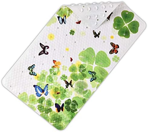 SENCOL Updated Bathtub Mat for Shower Non-Slip Bath Mat Bathroom Bathtub Mat with Suction Cups Shower Stall Mat Non Slip Mat PVC Material Machine Washable