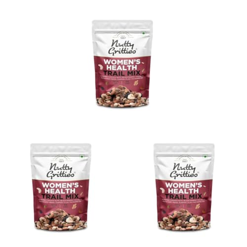 Image of Nutty Gritties Premium Women's Health Mix 200g | Almonds, Cashews, Black Raisins, Walnuts, Pistachios, Pumpkin, Flax & Watermelon Seeds | Rich in Iron & Omega-3 | Resealable Pouch | Healthy Snack