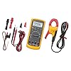Fluke 87V/IMSK Industrial Digital Multimeter with Fluke i400 Current Clamp Kit, Converts 87V Into Clamp Meter, AC Current Measurements Up to 400 A, Includes Temp Probe, Test Leads and Alligator Clips