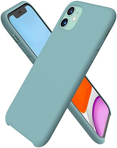 ORNARTO Liquid Silicone Case for iPhone 11, Slim Liquid Silicone Soft Gel Rubber Case Cover for iPhone 11(2019) 6.1 inch-Light Purple