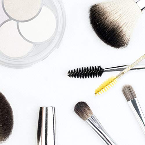 Lurrose 15Pcs Mulheres Rímel Escovas de Rímel Descartáveis ??Varinhas de Strass Extensão de Cílios E