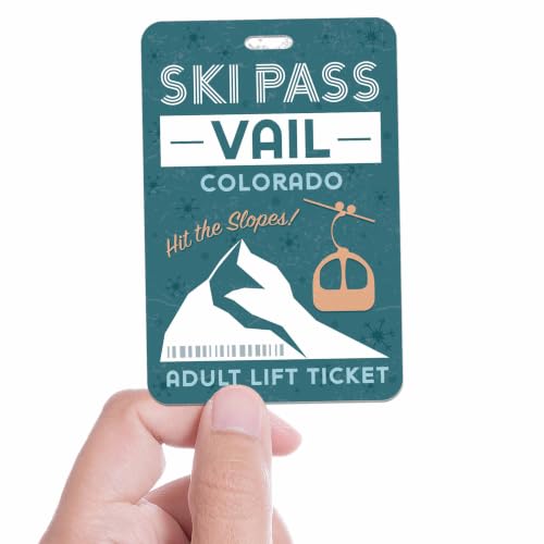 Vail Colorado Ski Pass Water Bottle Sticker