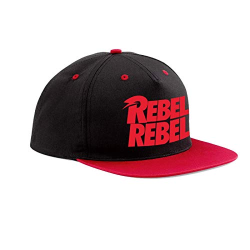 Band Merchandise David Bowie Snapback Cap - Red Rebel Rebel
