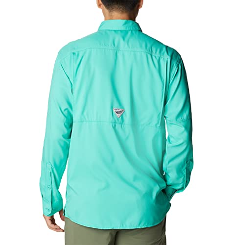 Columbia Men's Big & Tall Low Drag Offshore Long Sleeve Shirt, Electric Turquoise, Large B&T