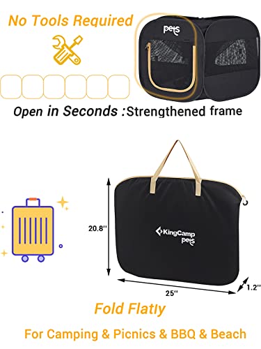 Foldable Pet Playpen with Waterproof Bottom