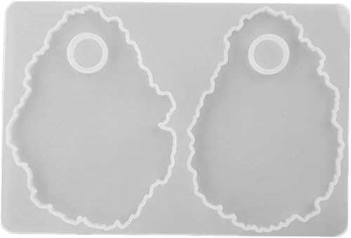 Sewroro Molde de fundición irregular para bandeja de silicona, bandeja de maquillaje útil para fundición de resina epoxi, manualidades, decoración