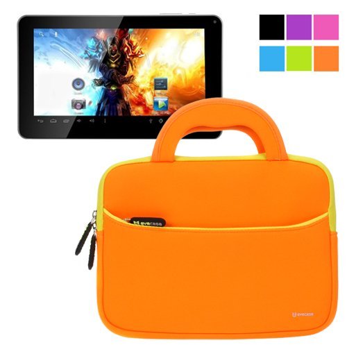 Evecase Digital Reins 9 Inch Tablet PC Sleeve Case, Neoprene Slim Briefcase w/Handle & Accessory