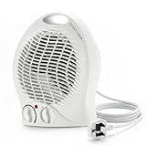 Ventox Fan Electric Heater 2000W with 2 Heat Settings & Fan Mode, Adjustable Thermostat, Energy Efficient, Overheat Protection, Portable Heater for Home & Office (Round)