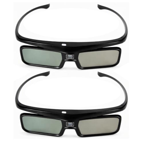 Image of EIMSOAH DLP Link 3D Glasses 3d glasses for projector Rechargeable Active Shutter Eyewear, 144Hz Refresh Rate and 178 Viewing Angle, for 2500 3000 Pro Vanish TV Lentes 3D