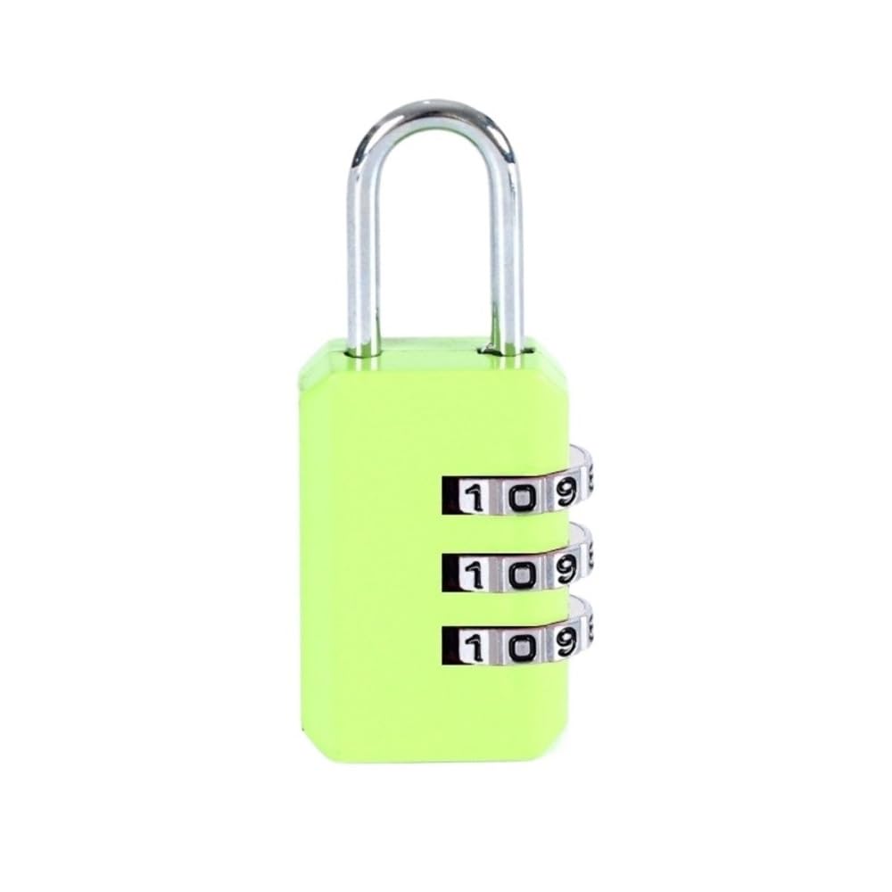 Suitcase Locks, 3 Digit Combination Password Lock for Luggage Travel Security Multicolor(Groen)