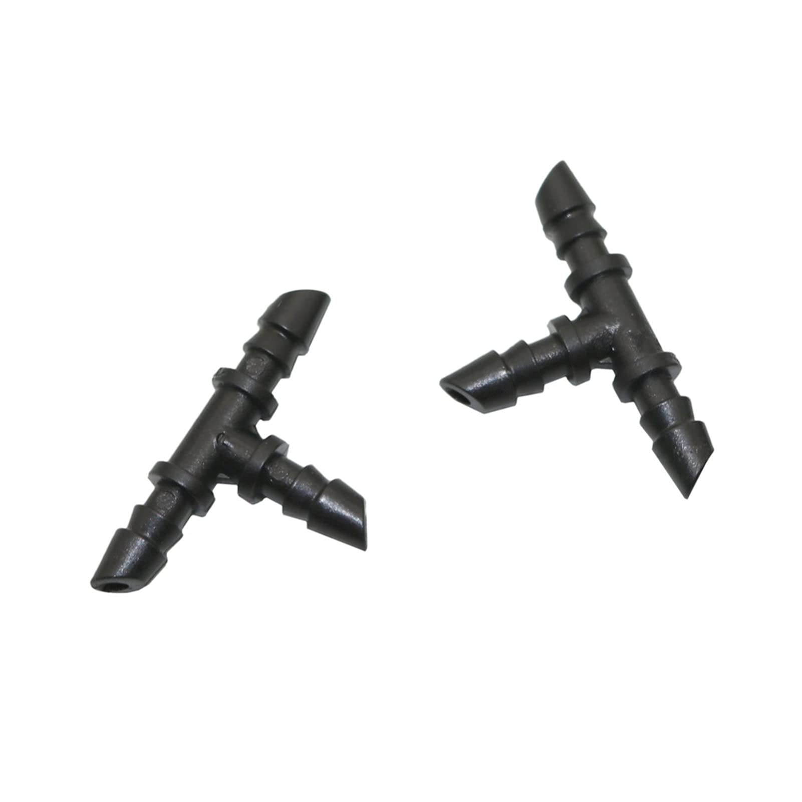 Garden Plumbing Tee Barbed Connector Garden Type 3mm Tee Connector Agricultural Drip Irrigation Hose Distributor Pipe Joint 100 Pcs