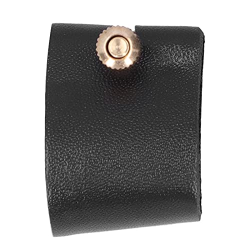 Altsaxophon PU-Leder Blattschraube mit Kunststoffkappe Klarinette Tonabnehmer für Bakelit-Mundstück