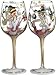 Bottom's Up 15-Ounce Tennis Anyone? Handpainted Wine Glass