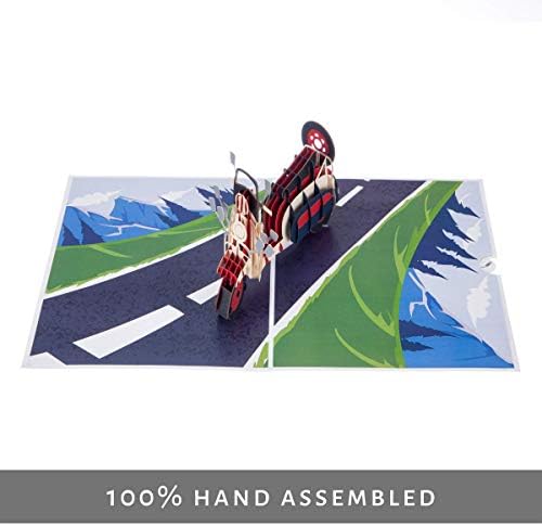 Cardology - Lambretta Scooter Birthday Pop Up Card | Lambretta inspired Scooter Birthday Gifts For Men and Women, Fathers Day Cards