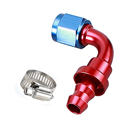 Codo JIC -6 AN contra dobleces de manguera de aceite en motores compactos 2