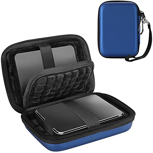 ProCase 2.5" External Hard Drive Carrying Case for 2 Drives -Black