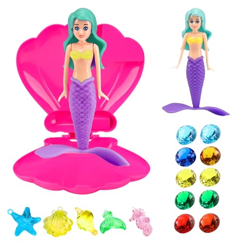 Juguete de Piscina de Sirena,Concha de Juguete de Piscina,Juguetes de Buceo para Niños, Juguetes de Agua de Natación de Verano, Accesorios de Piscina de Buceo Verano para Niños