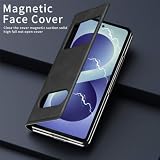 Generic etui kompatybilne z Samsung Galaxy Z Fold 8 Ultra Kolor: Czarne Etui Widok Okno Klapka Skórzana Obudowa Telefonu