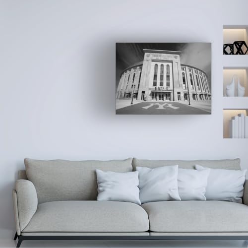 Wrapped Canvas Wall Art - Yale Gurney 'The Stadium' Wall Art for Living Room, Bedroom, or Office Décor - 24x32 by Trademark Fine Art - Used condition - Image 2