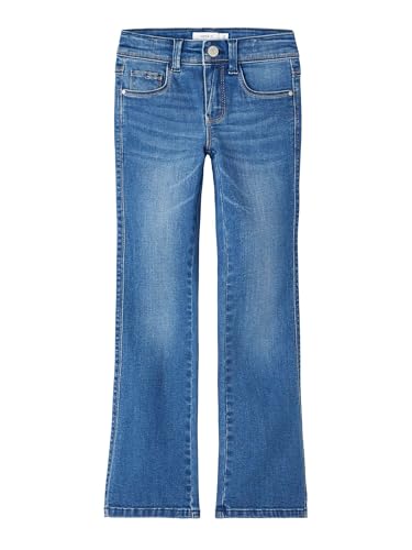 NAME IT Mädchen Nkfpolly Skinny Boot Jeans 1142-au Noos Hose, Dark Blue...