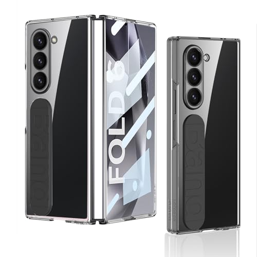 Coque Samsung Z Fold 6 transparente pour le quotidien avec bracelet de maintien