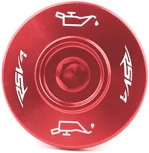 Motorcycle Engine Oil Filler Cap Screw C For Aprilia RSV4 1000 FACTORY/R/RF/RR 2013-2019 Motorcycle CNC Engine Plug Cover Caps Screws Filter Oil Bolt(RED)