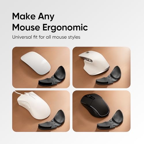 Image of Frido Mouse Wrist Support (Right Hand) | Smooth Gliding Wrist Rest for Wrist Pain & Carpal Tunnel Syndrome Relief | for Laptop, Office & Gaming | Universal Fit Wrist Pad for Keyboard & Mouse