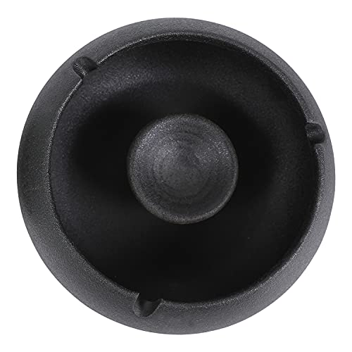 INONE Ceramic Ashtrays with Lid for Cigarette, Windproof Ashtray for Home, Outdoors, Garden, Balcony, Patio (Black) - Thumbnail 3